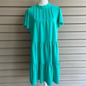•Crown & Ivy• NWT Jade Green Tiered Dress - Size 1X